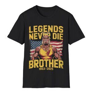 Hulk Hogan Shirt Legends Never Die Wrestling Tee Retro Wrestler Graphic Shirt 05